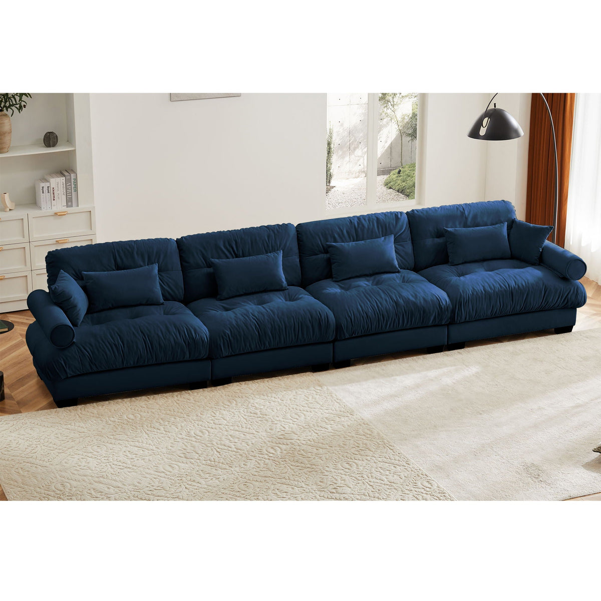 Super Comfort Oversized Modular Sectional Sofa, Deep Seat Convertible L Shaped Couch - view 10