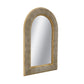 24.2"x36" Woven Texture Decorative Arched Mirror