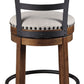 Valebeck - Full Back Swivel Stool