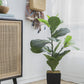 20" x 16" x 35" Artificial Fiddle-Leaf Fig Potted Plant