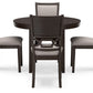 Langwest - Dining Room Table Set (Set of 5) - Brown