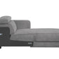 Alwin - Modular Rf Chaise - Dark Gray Fabric