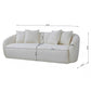 Linden Ivory Boucle Sofa