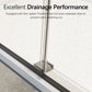 Frameless Double Sliding Shower Door - 46-48" W x 76" H