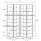 Tan and Cappuccino 4-Panel Folding Screen