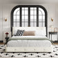 King Size Bed Frame with Tufted Headboard