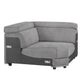 Alwin - Modular Wedge - Dark Gray Fabric