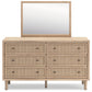 Cielden - Dresser And Mirror - Two-Tone