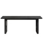 71" Modern Black Dining Table