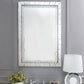 Nysa - 47" Accent Mirror - Mirrored & Faux Crystals