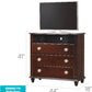 Elegant Cappuccino Media Storage Chest
