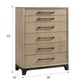 Caramel and Cocoa 6-Drawer Chest