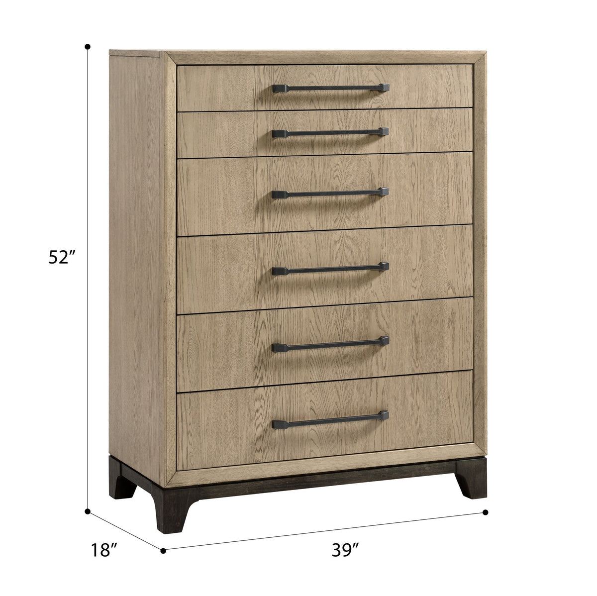 Caramel and Cocoa 6-Drawer Chest