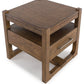Cabalynn - Square End Table - Light Brown