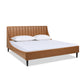 Aspen Vertical Tufted Headboard Platform Bed Set, King