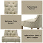 Yotam - Side Chair (Set of 2) - Beige Fabric & Salvaged Oak
