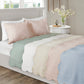 3 Piece Reversible Scalloped Edge Quilt Set - Blush King/Cal King