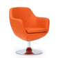 Caisson Upholstered Swivel Lounge Chair