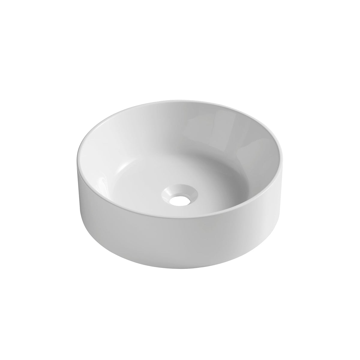 JINBO 16'' Bathroom Round Solid Surface Basin
