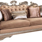 Northville - Sofa With 5 Pillows - Velvet & Antique Silver