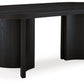 Rowanbeck - Oval Dining Room Table - Black
