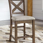 Moriville - Upholstered Barstool (Set of 2) - Beige