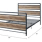 Brantley - Full Bed - Antique Oak & Sandy Gray
