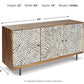 Kerrings - Accent Cabinet - Brown / Black / White