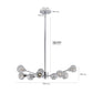 28" Modern Crystal Chandelier With 9 Lights