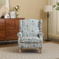 Modern Accent Chair with Retro Wood Legs