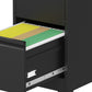 5 Drawer Metal Vertical File Cabinet with Lock on Wheels
