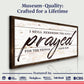 I Still Remember The Days I Prayed Faith Sign II