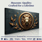 3D Majestic Lion Wall Art