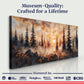 Rustic Forest Sunset Wall Art