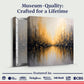 Golden Reflections Abstract Wall Art