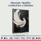 Black and White Vortex Abstract Wall Art