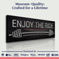 Enjoy The Ride Gym Sign