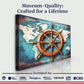 Sailboat Ship Wheel Coastal Wall Art