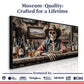 Skeleton Cowboy Barman At Western Saloon Wall Art