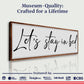 Let's Stay in Bed Bedroom Sign II