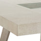 Lenox - Rectangular Dining Table - Warm Silver