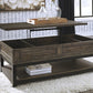 Johurst - LIFT TOP COCKTAIL TABLE - Grayish Brown