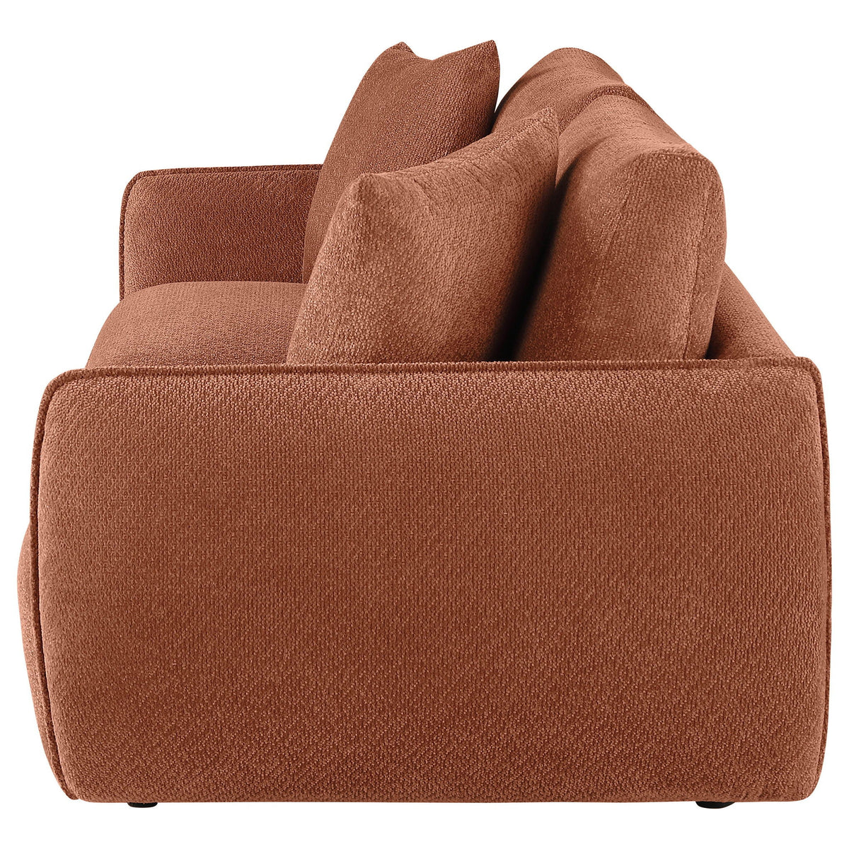 Elysia Chenille Upholstered Modular Lounge Loveseat Coral - view 4