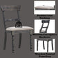 Leventis - Side Chair (Set of 2) - Light Brown Linen & Weathered Gray