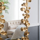 Full Length Mirror with Gold Leaf Accents