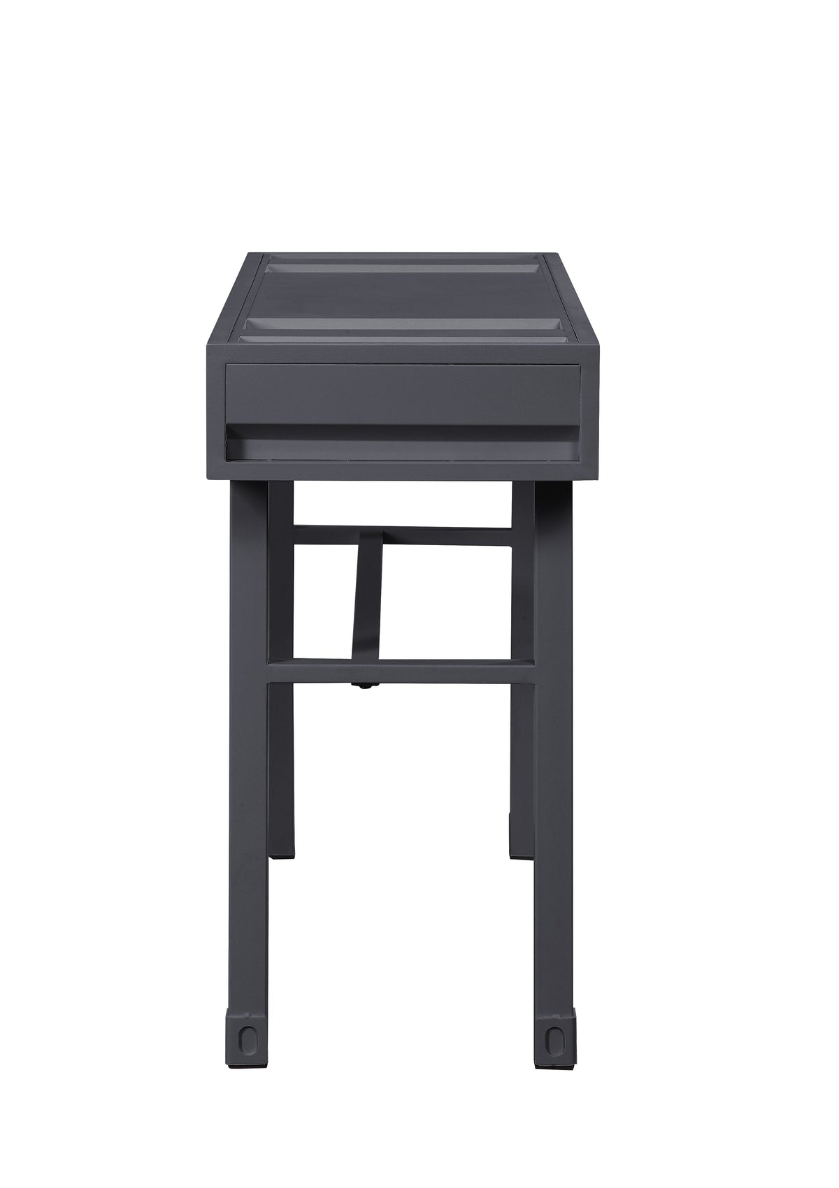 Cargo Gunmetal Finish Vanity Desk