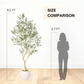 8.2FT Artificial Olive Tree With Big Decorative Planter