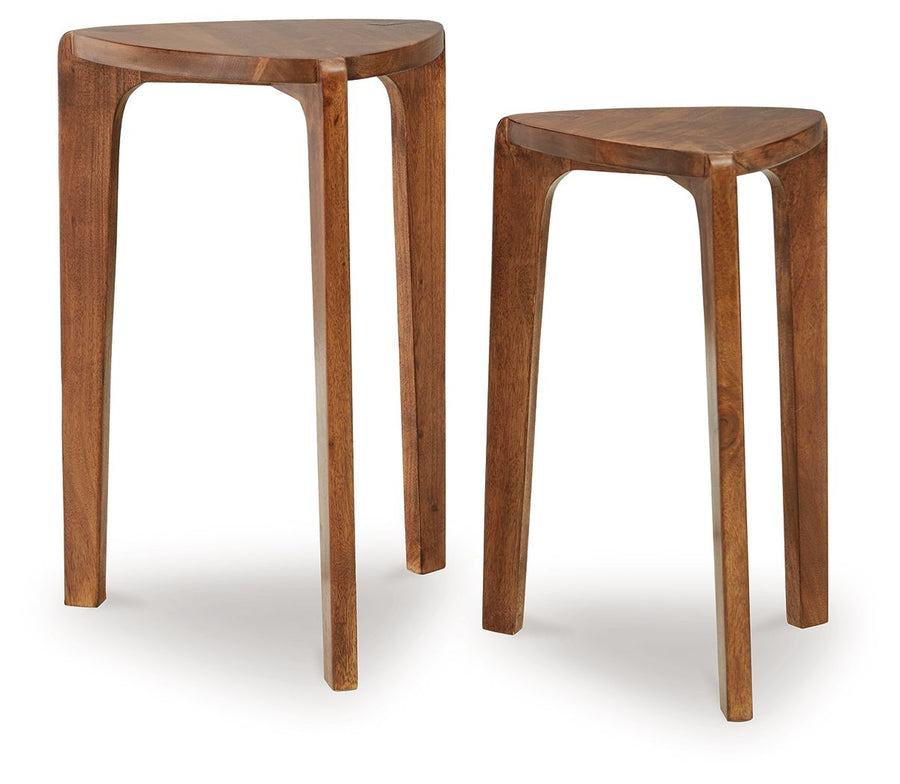 Brynnleigh - Accent Table Set (Set of 2) - Medium Brown