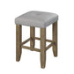 Charnell - Counter Height Stool (Set of 2) - Gray Synthetic Leather & Oak