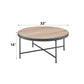Bage Weathered Round Coffee Table